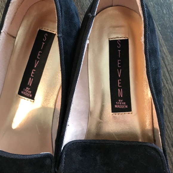 Steven by Steve Madden Black Velvet Loafer 5.5 - Picture 2 of 7